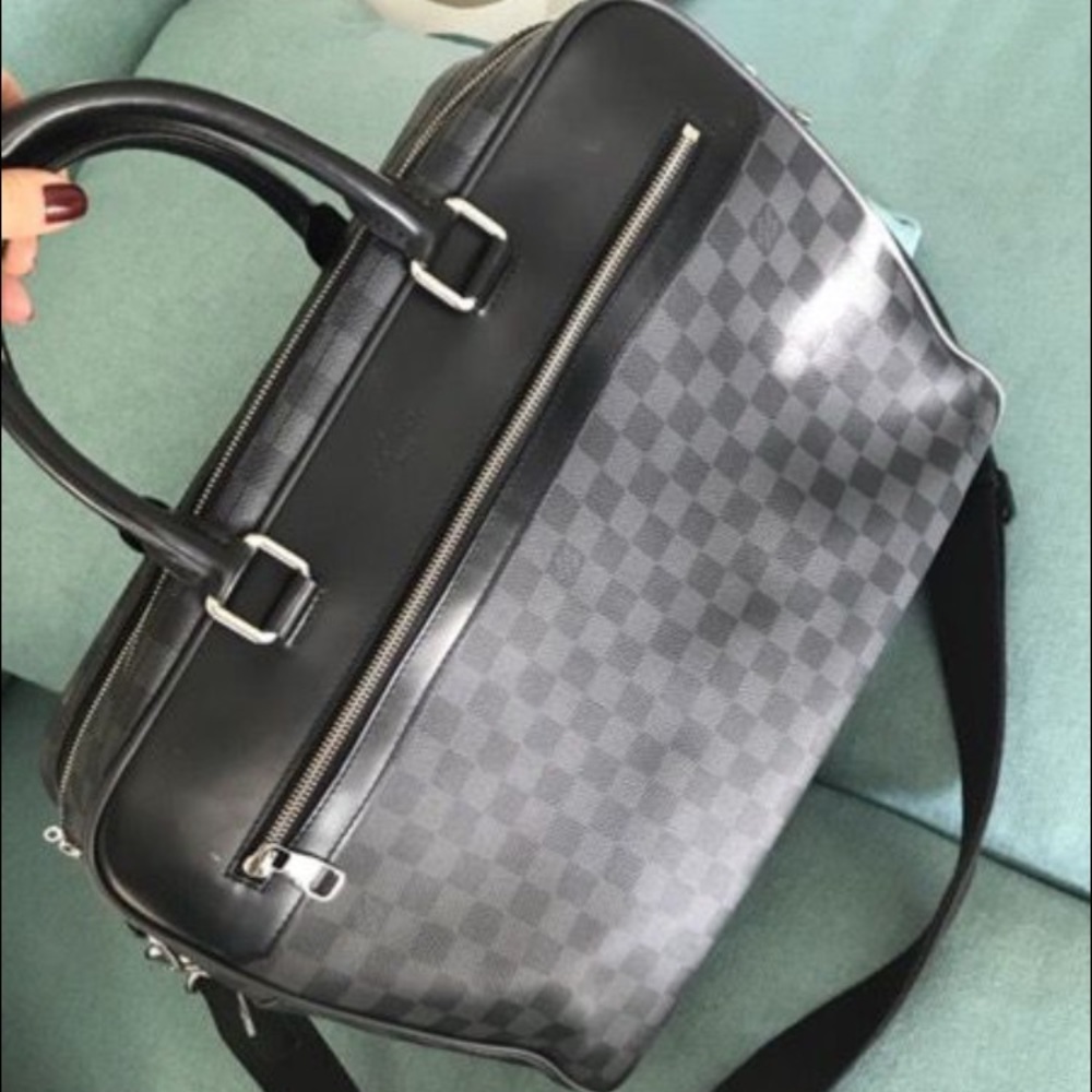 LOUIS VUITTON Overnight Damier graphite N41004